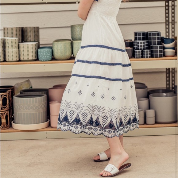 JessaKae Athens Smocked Greek Style Dress SOLD OUT - Picture 3 of 5